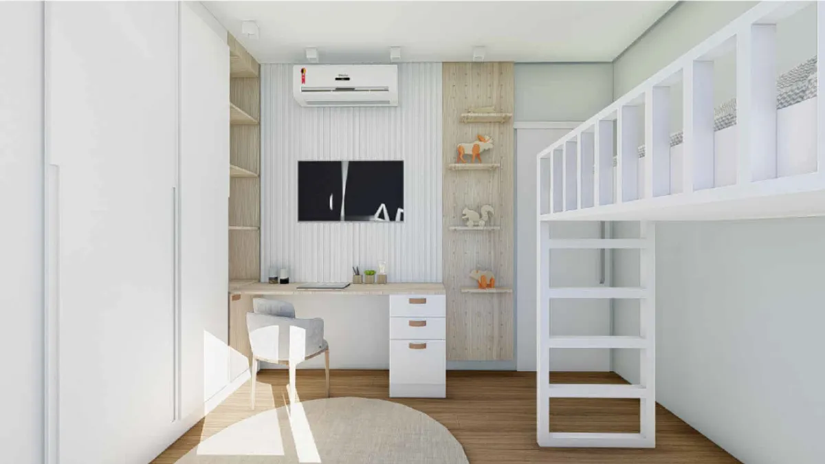 Design do projeto Quarto Arquiteta Duratex